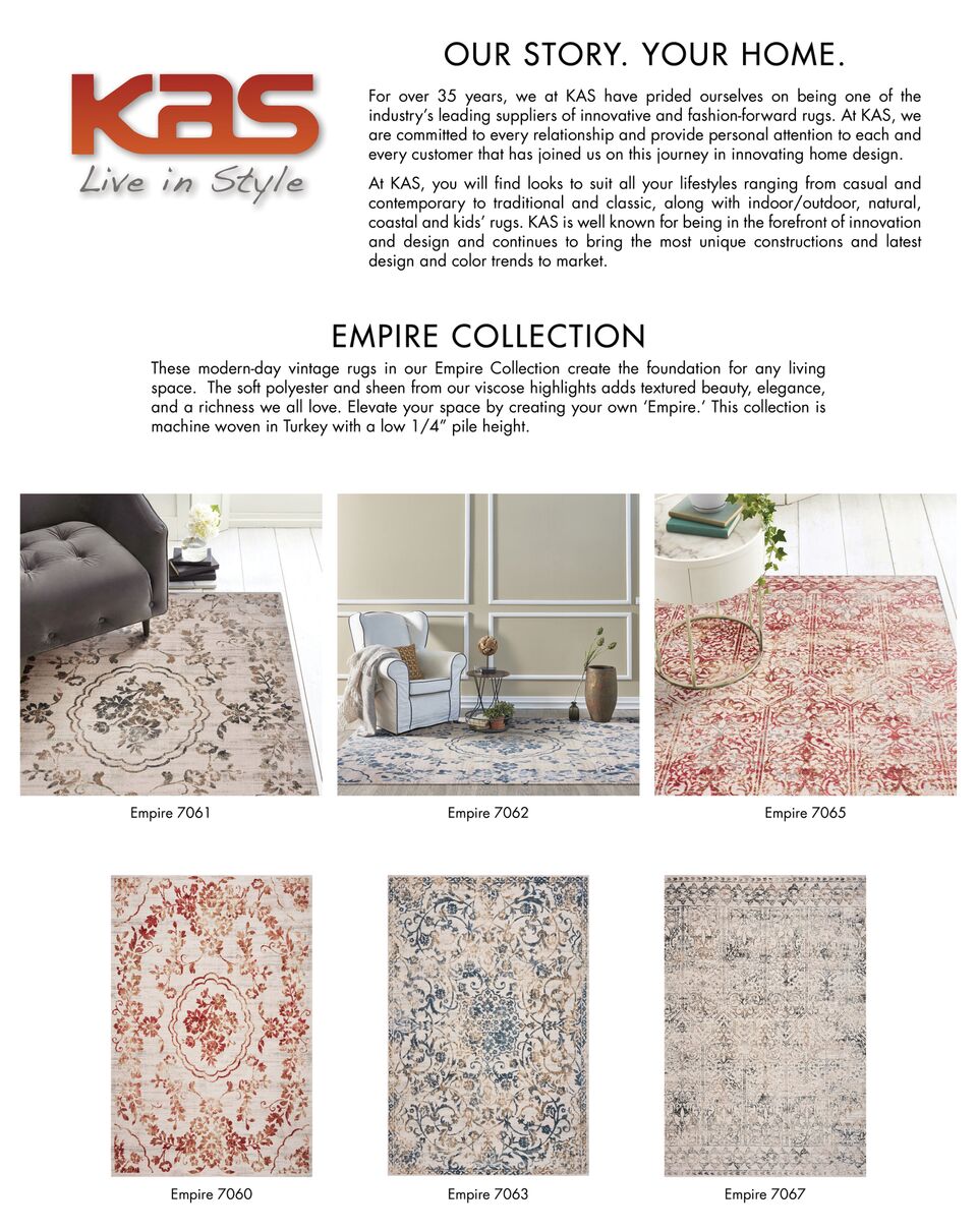 Kas Rugs Empire Ivory Grey Elegance 9 Ft X 13 Vintage Fl Area Rug