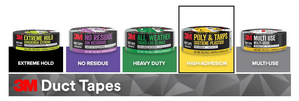 3m Scotch 1 88 In X 30 Yds Tough Poly Hanging And Tarps Strength Duct Tape