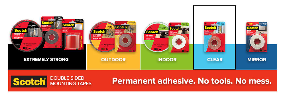 410DC-SF CLEAR MOUNTING TAPE 1I