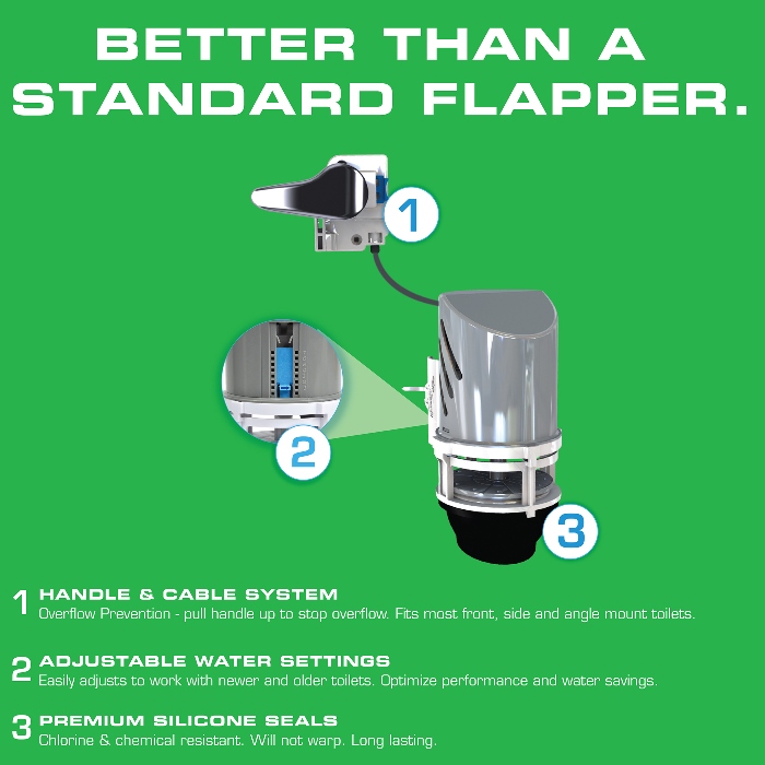 NEXT by Danco HydroStop Flapper Alternative Toilet Repair Kit-FLT231 ... NEXT by Danco HydroStop Flapper Alternative Toilet Repair Kit-FLT231 ...