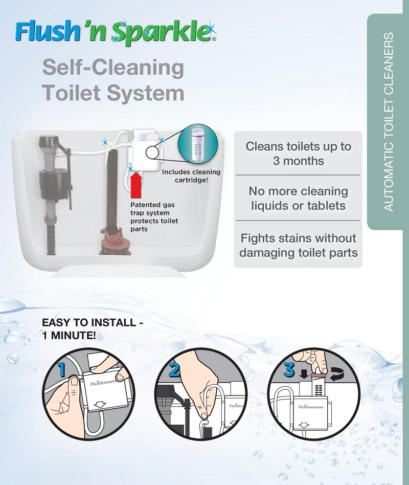 Fluidmaster Flush N Sparkle Bleach Toilet Cleaning System-8300P8 ... Fluidmaster Flush N Sparkle Bleach Toilet Cleaning System-8300P8 ...