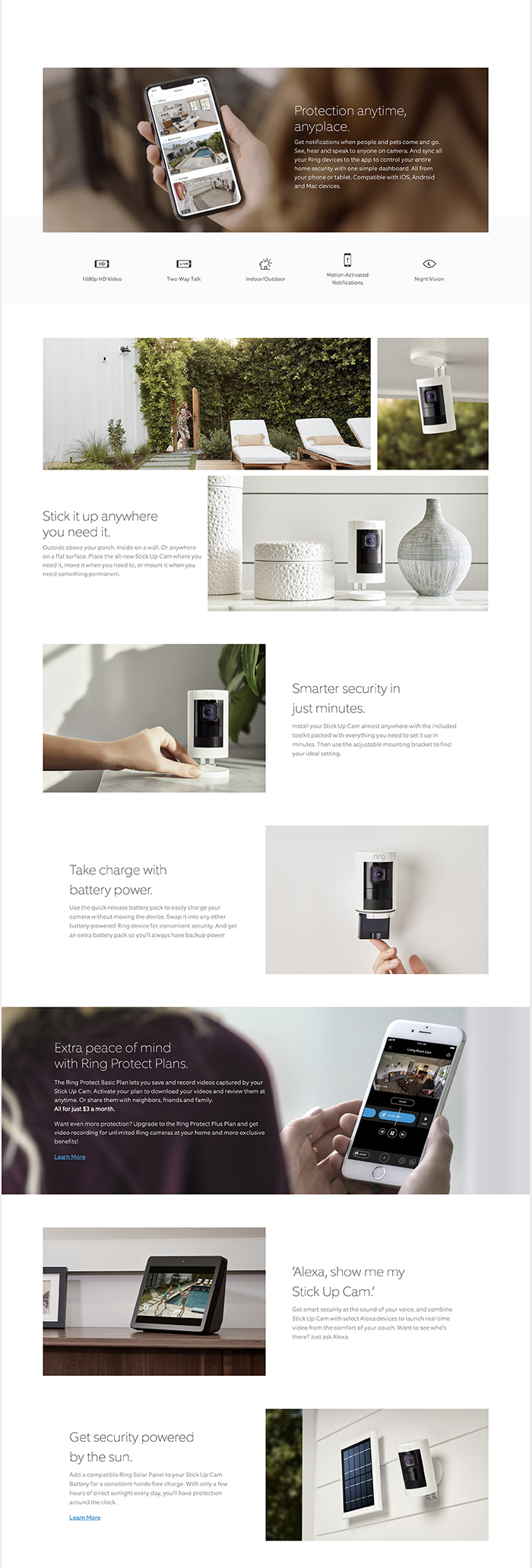 ring stick up cam alexa