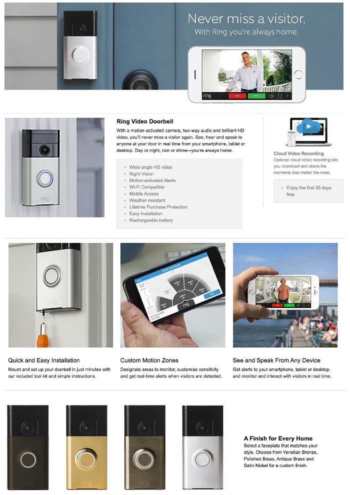 home depot the ring doorbell