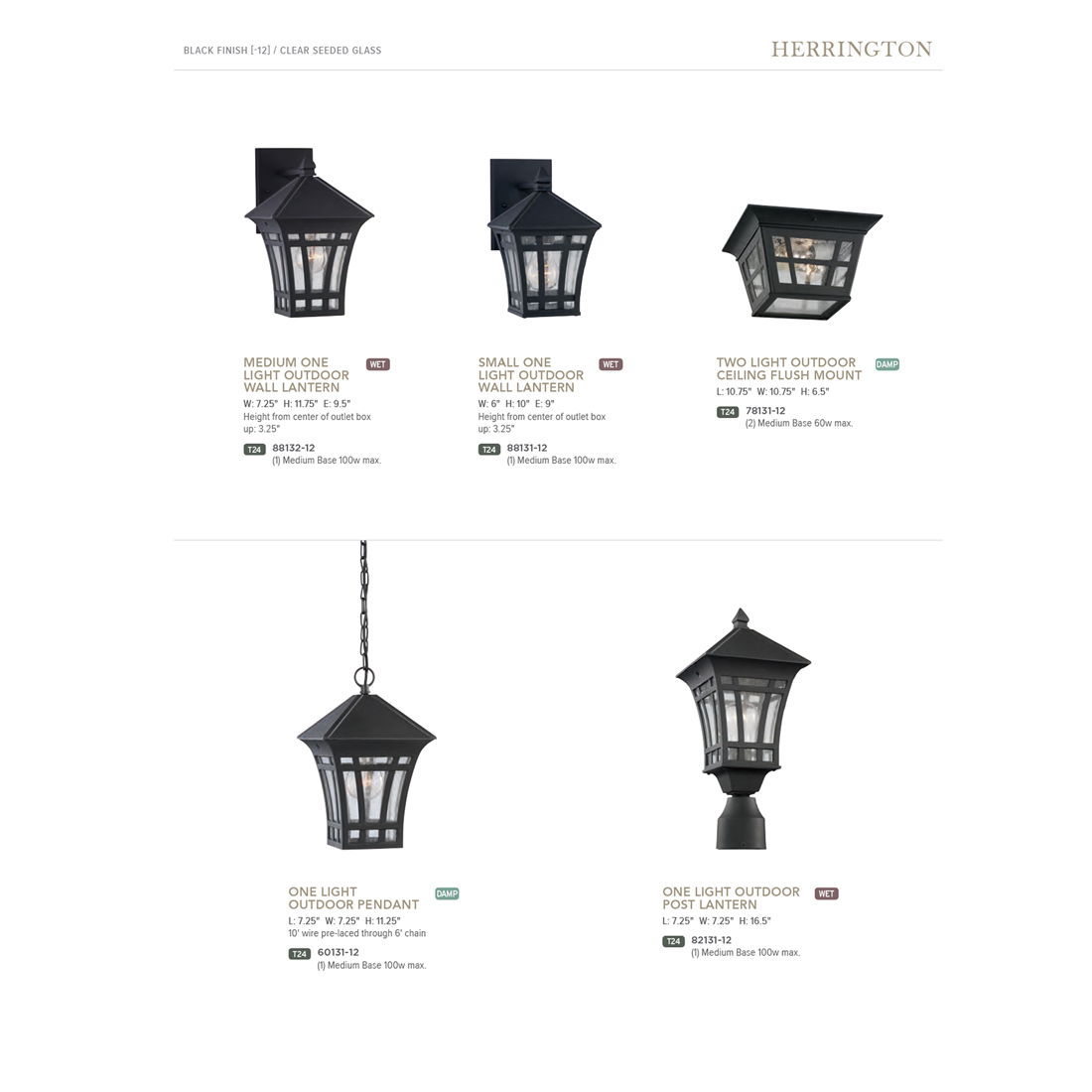 Sea Gull Lighting Herrington 1 Light Black Outdoor Hanging Pendant Here For More Information On Electronic Recycling Programs