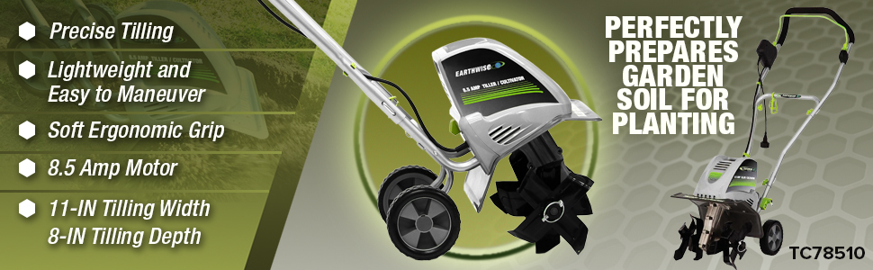 Earthwise Electric 8 5 Amp 11 In W Tiller Cultivator Tc78510 California Residents See Prop 65 Warnings