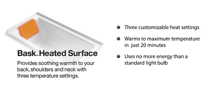 Kohler Bask Heated Surface
