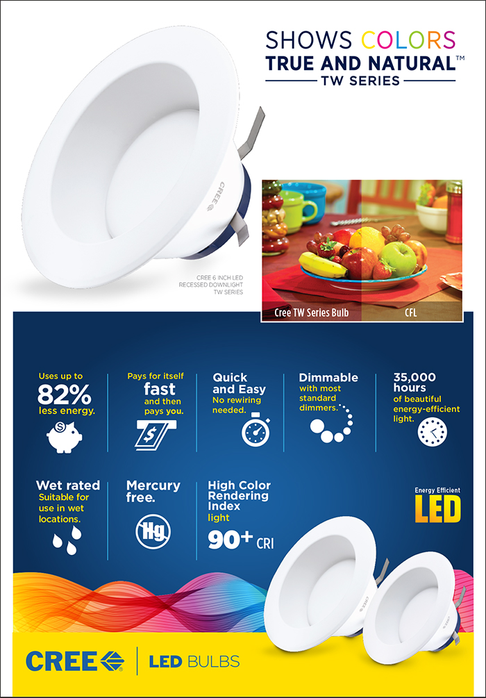 Cree Tw Series 85w Equivalent Soft White 6 In Dimmable Led Retrofit Overview