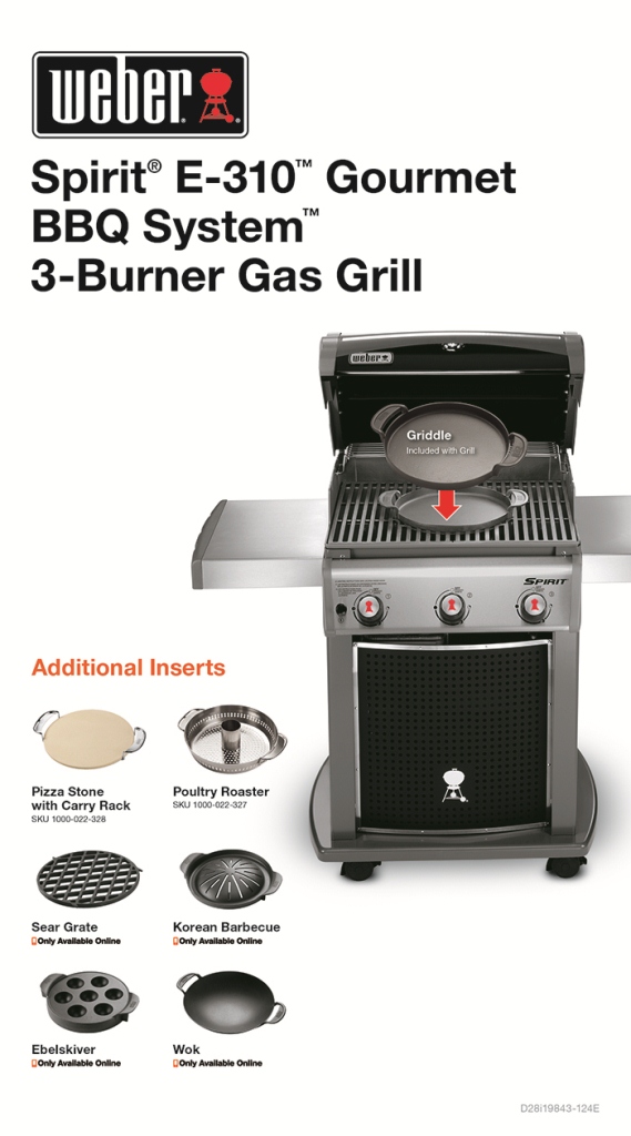 Weber Spirit E-310 3-Burner Propane Gas Grill