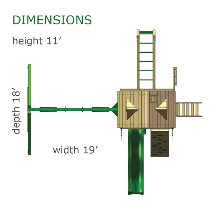Gorilla Playsets dimensions