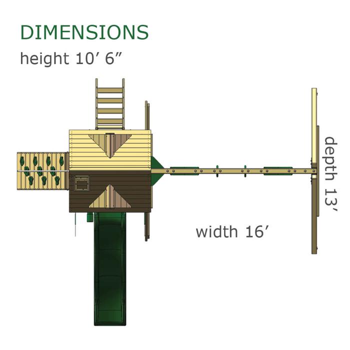 Gorilla Playsets dimensions