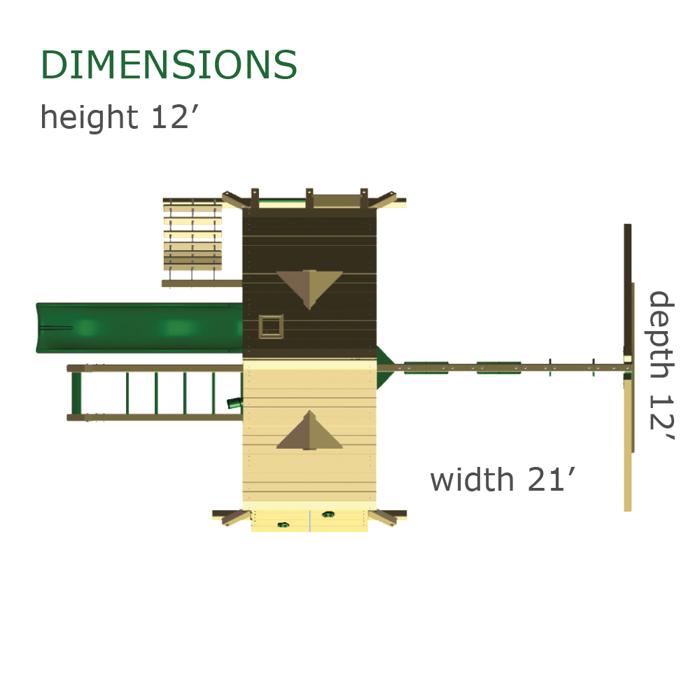 Gorilla Playsets dimensions