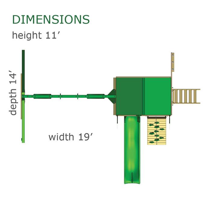 gorilla playsets dimensions