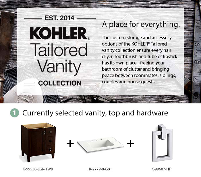 Kohler Poplin Tailored Vanity