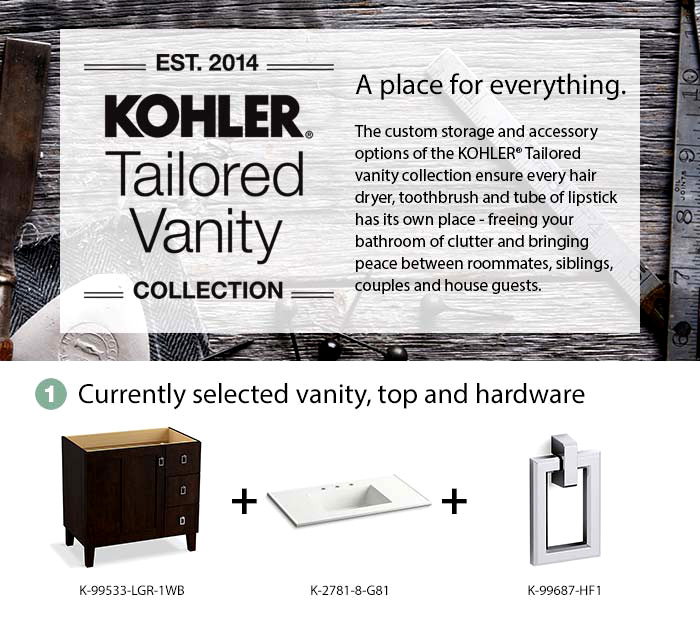 Kohler Poplin Tailored Vanity