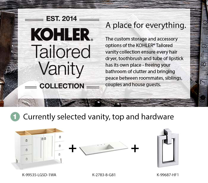 Kohler Poplin Tailored Vanity
