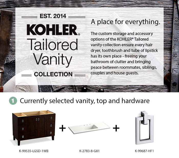 Kohler Poplin Tailored Vanity
