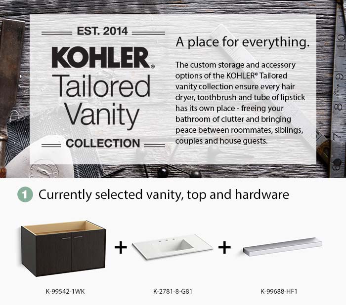 Koler Jute Tailored Vanity