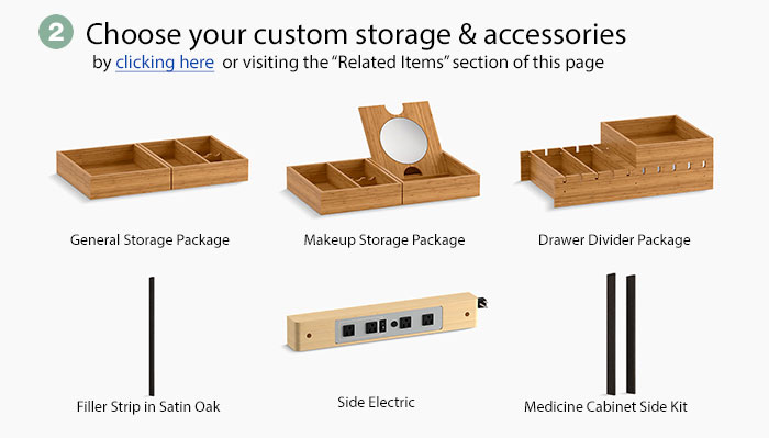 Kohler Jute Tailored Vanity Custom Accessories